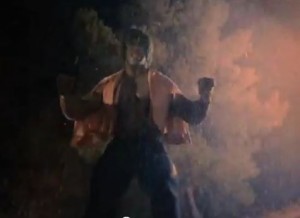 Incredible Hulk Pilot Hulk smashes a car in the pilot movie