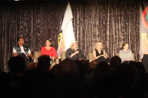 A Nightmare reunion at Flashback Weekend 2014! From left to right:  Rusler, Rubin, Blakley, Wyass, and  Keena